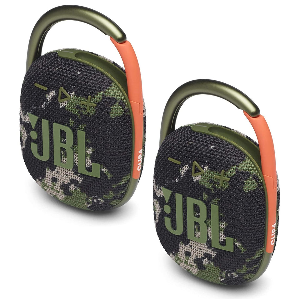 JBL Clip 4 waterproof speaker bundle, rugged and portable for outdoor adventures