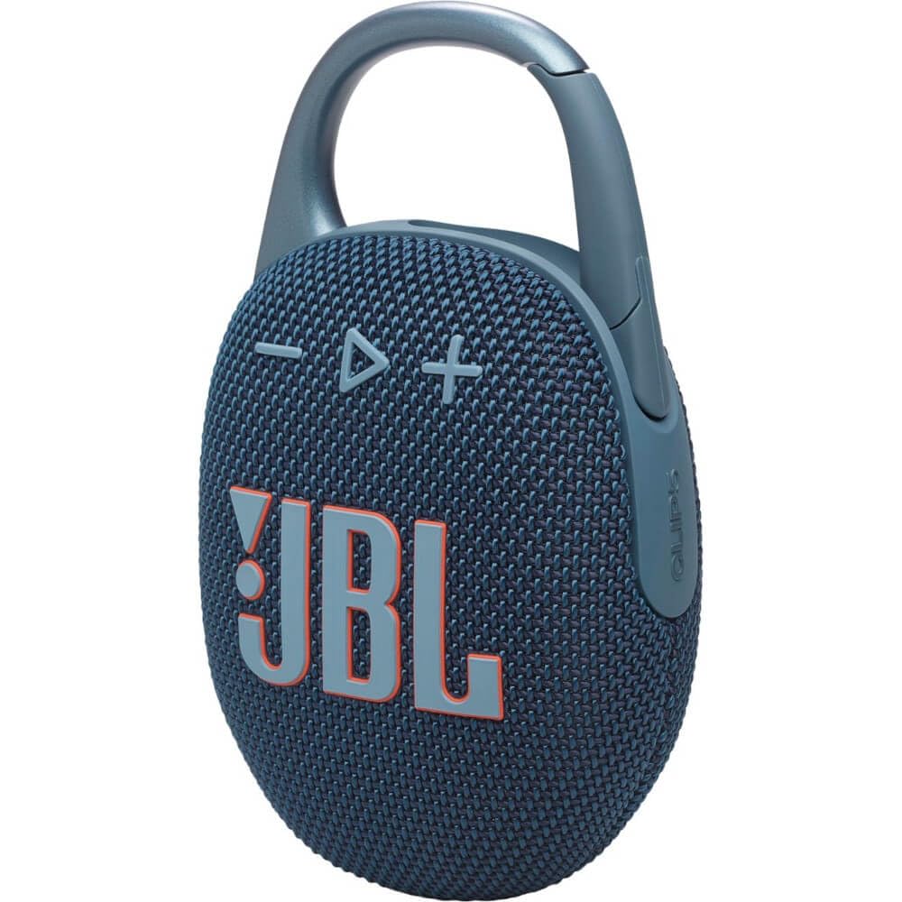 JBL Clip 5 back panel with sealed ports highlighting water-resistant protection