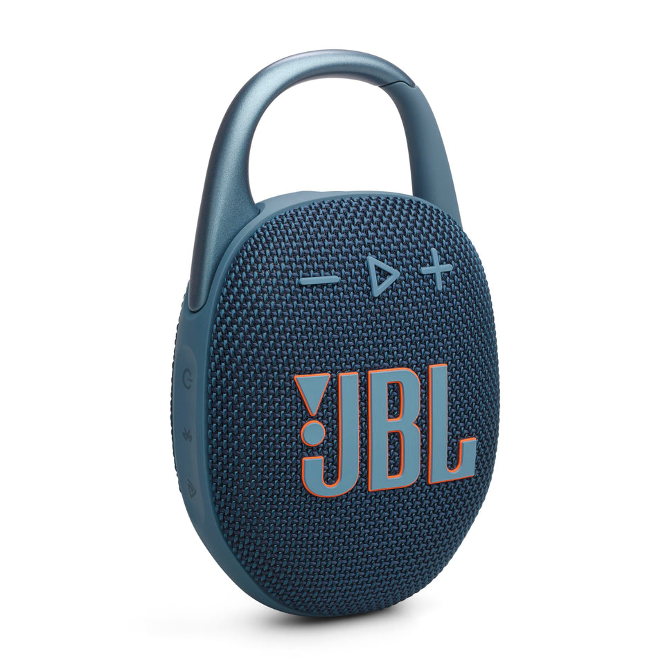 JBL Clip 5 compact pocket-size speaker delivers big sound on the go.