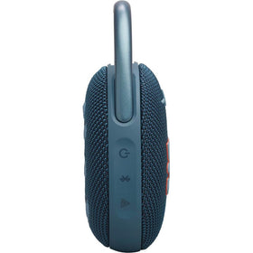 JBL Clip 5 held in hand displaying size and easy portability