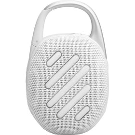 JBL Clip 5 punchy bass delivers lively sound in a palm-sized speaker.