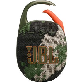 JBL Clip 5 Renewed front view shows compact portability for on-the-go listening