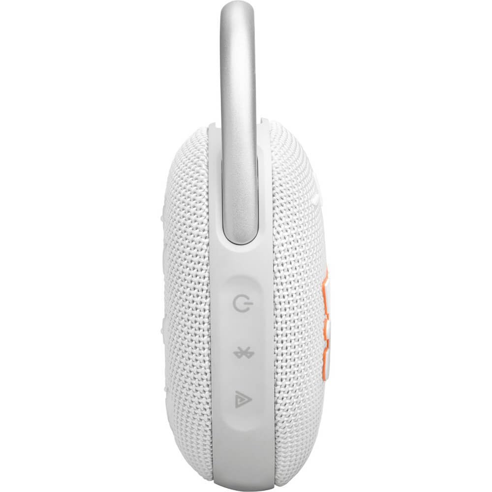 JBL Clip 5 white renewed model shows reliable performance outdoors.