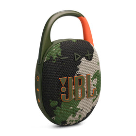 JBL Clip 5 ultra-portable speaker with carabiner for hands-free outdoor listening