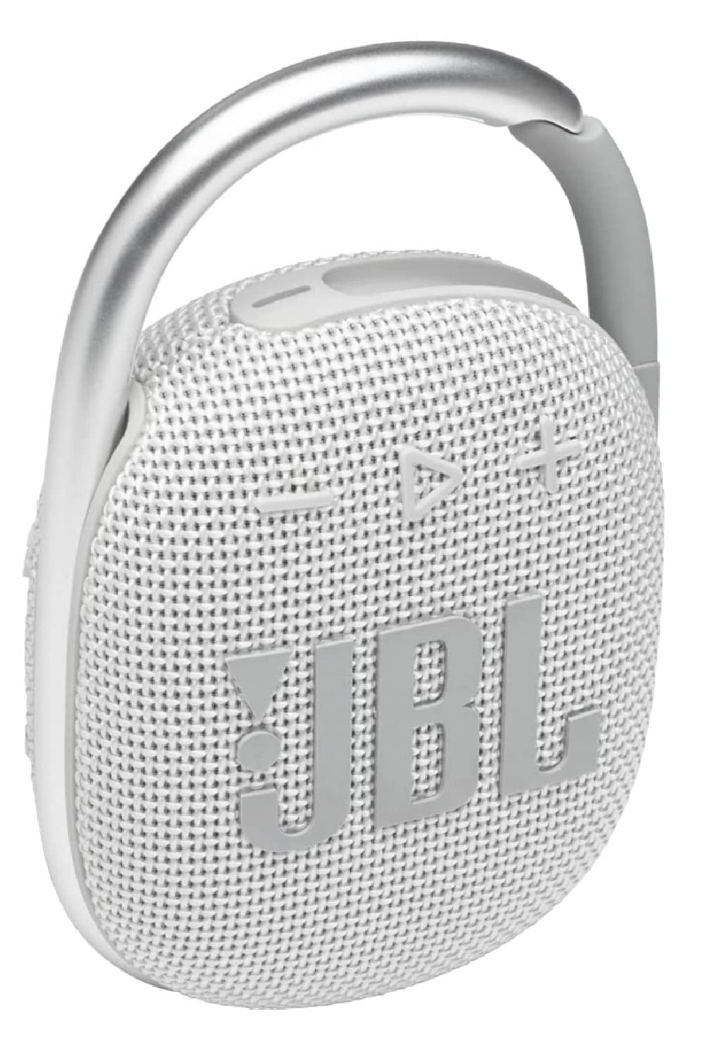 JBL Clip 4 white bundle side view shows clip-on design.