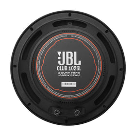 JBL Club 102SL aluminum cone delivers high output with low distortion.