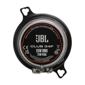 JBL Club 34F larger magnet enables higher power handling.