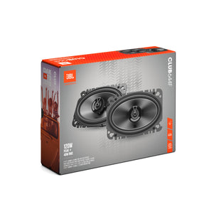 JBL Club 644F compact design fits many vehicles while upgrading sound.