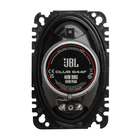 JBL Club 644F larger magnet enables higher power handling in compact setups.