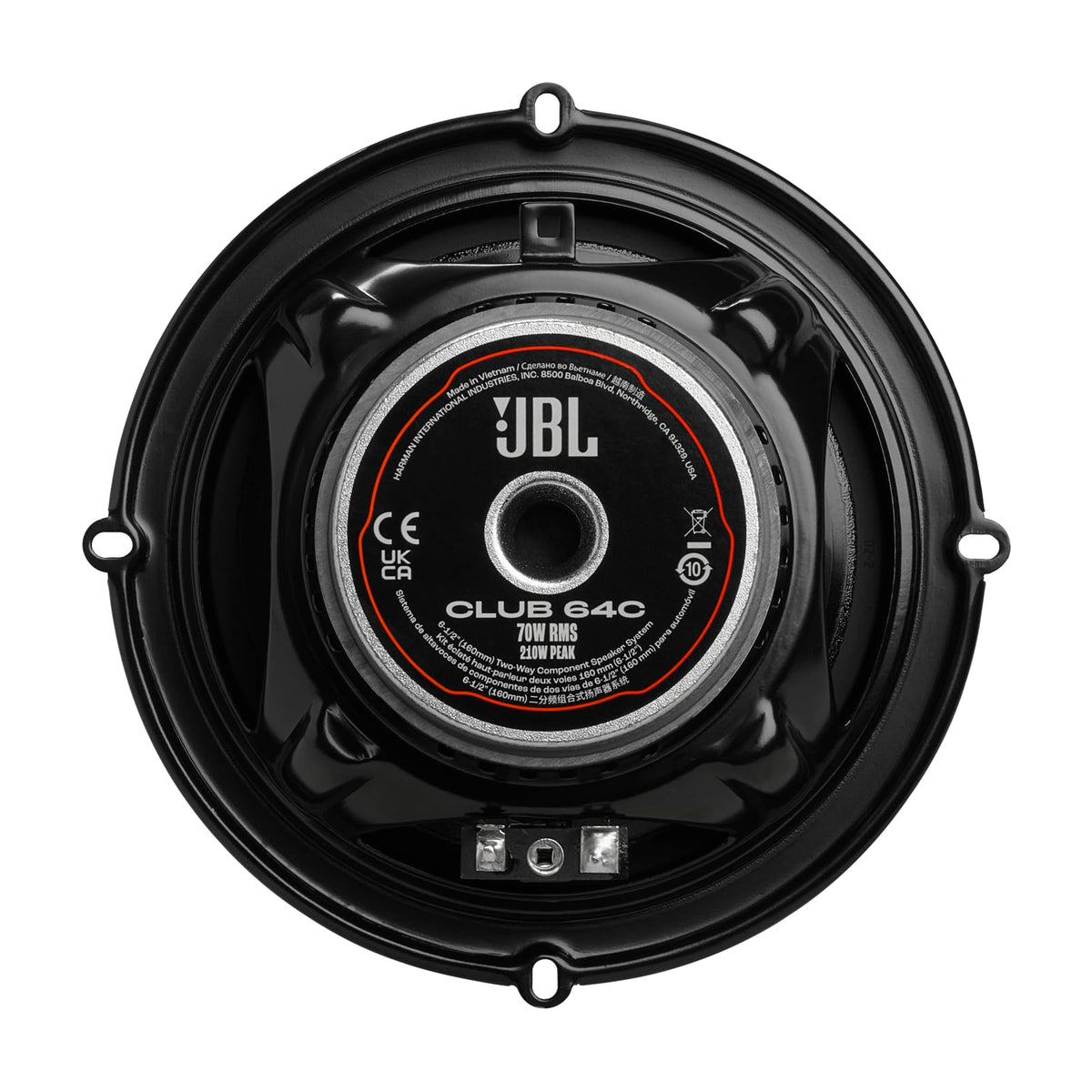 JBL Club 64C larger magnet supporting higher power handling