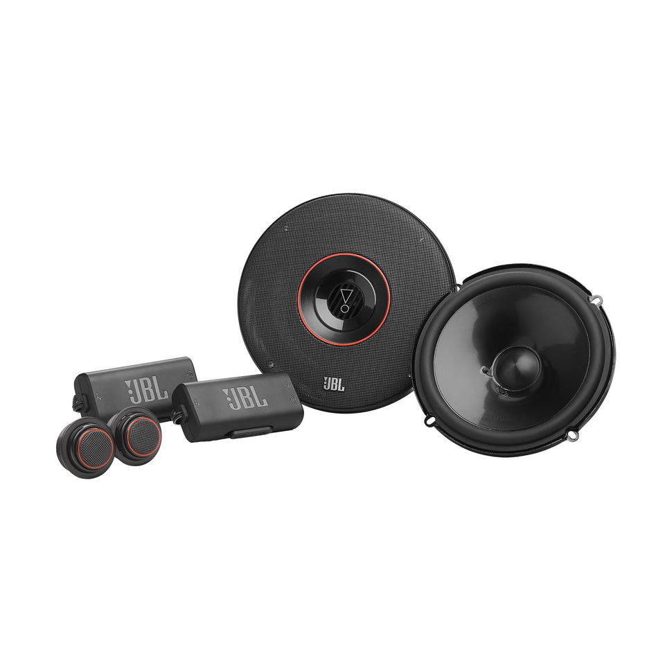 JBL Club 64C woofer cone showing Plus One design for stronger bass and efficiency