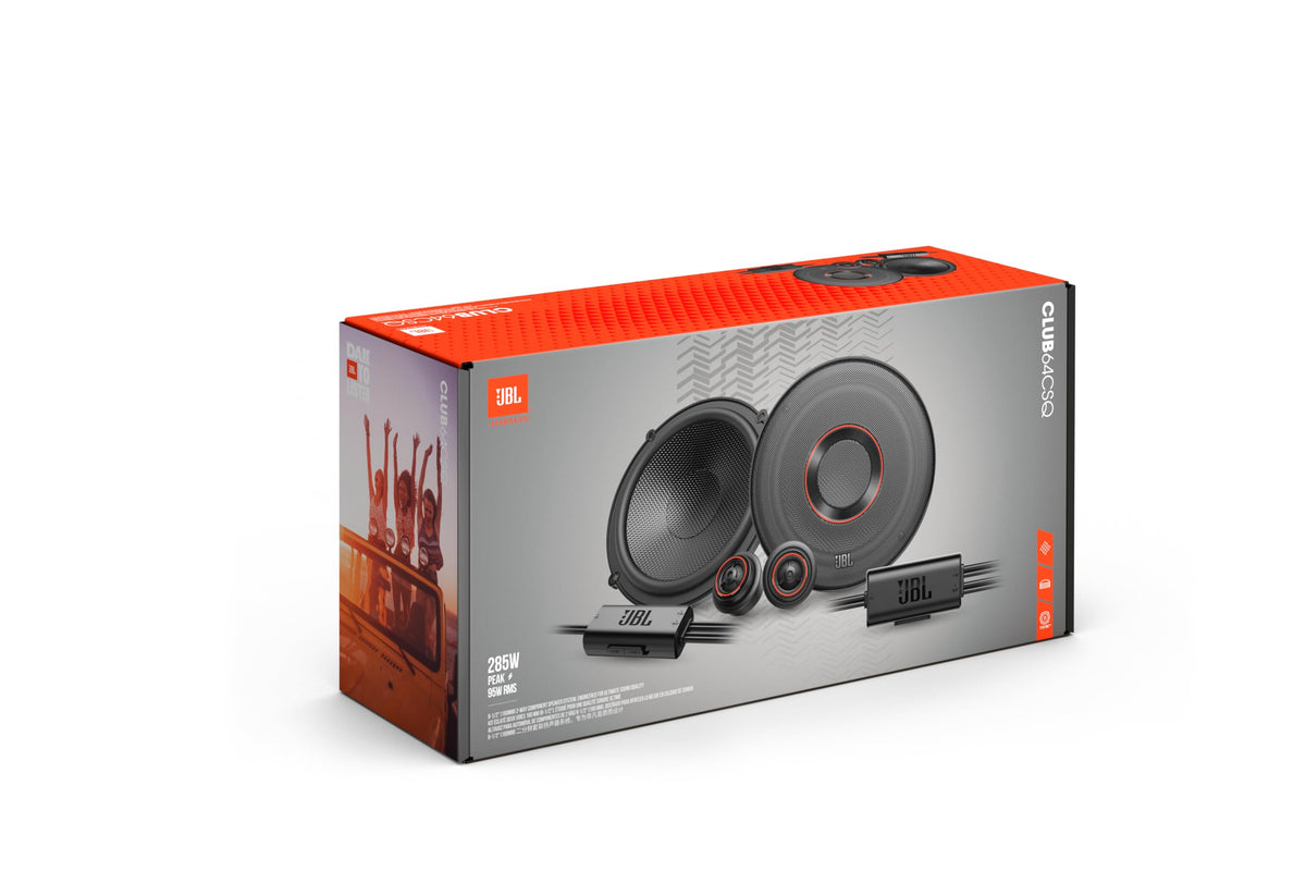 JBL Club 64CSQ installation kit simplifies component upgrade in many vehicles.