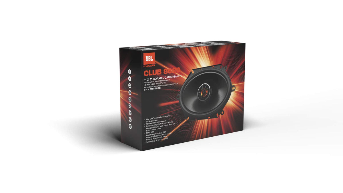 JBL CLUB 8620 installed in car door demonstrating improved soundstage