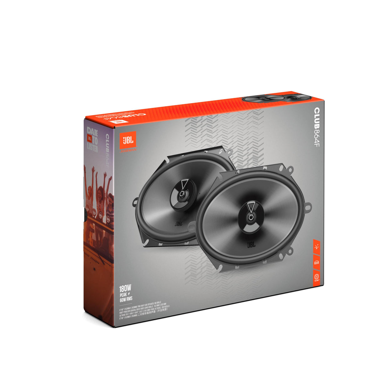 JBL Club 864F installation kit for easy mounting.