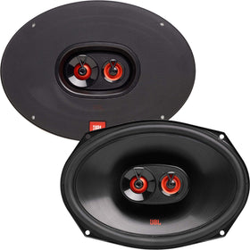 JBL Club 9632 front view in black, showing overall silhouette and mounting frame