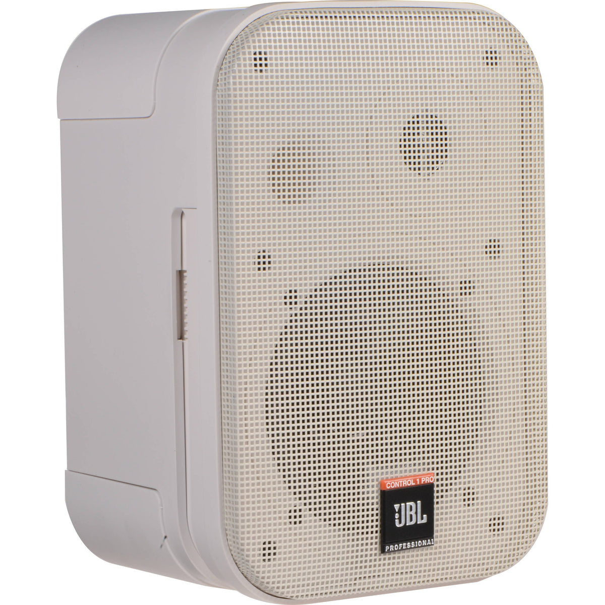 JBL Control 1 Pro side mount bracket demonstrates versatile wall mounting options