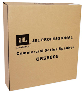 JBL CSS8008 mounted in retail ceiling illustrating clear paging and background music