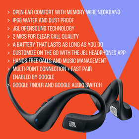 Two beamforming mics on JBL Endurance Pace for clear calls