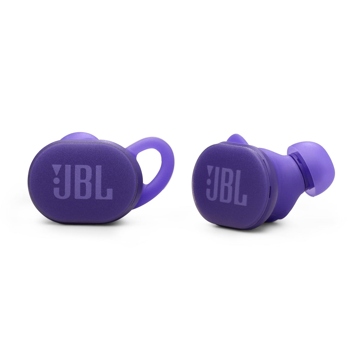 JBL Endurance Race 2 earbuds in ear for secure fit during intense sessions.