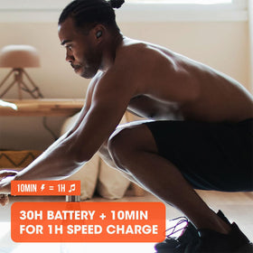 JBL Endurance Race TWS charging case open for quick recharge on the go