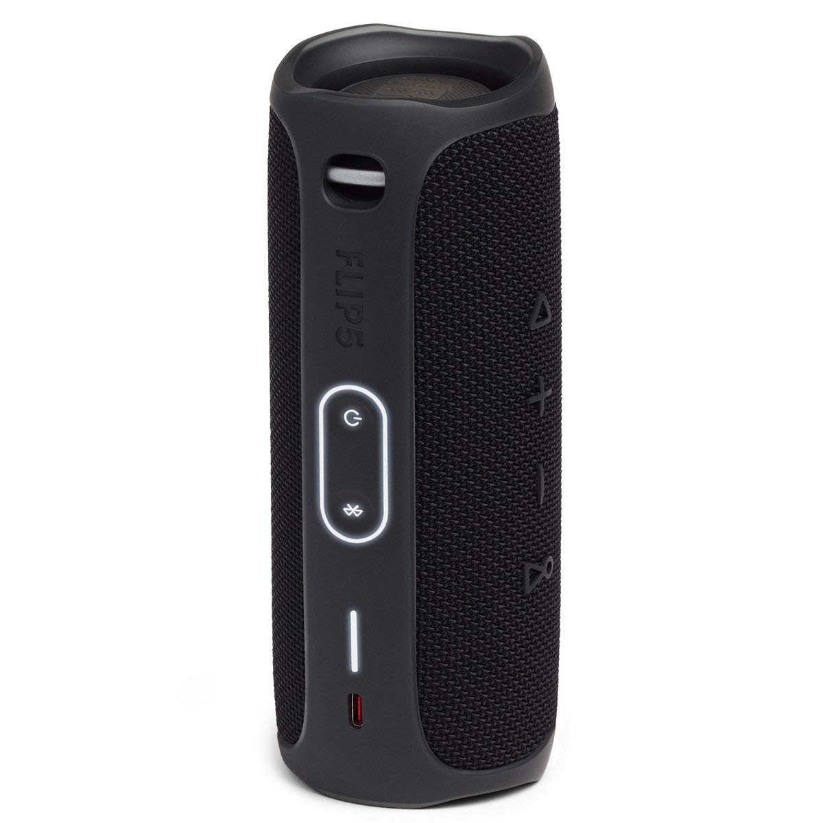 JBL Flip 5 black 12-hour playtime hinting long listening sessions