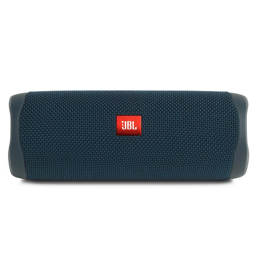 JBL Flip 5 blue portable speaker ready for outdoor listening