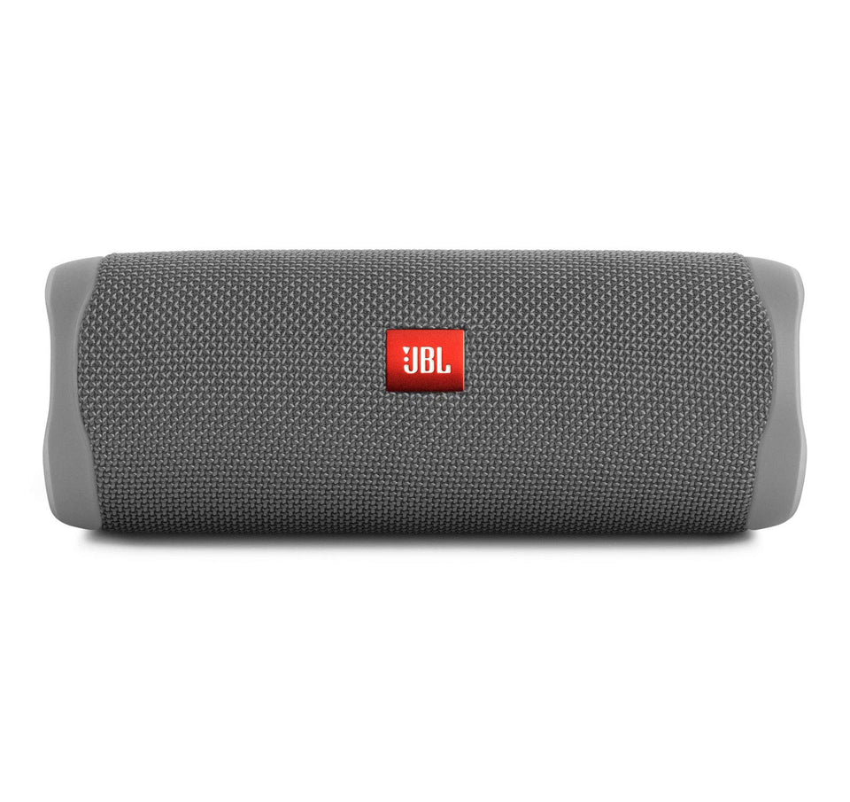 JBL Flip 5 front view, compact portability for on-the-go listening.