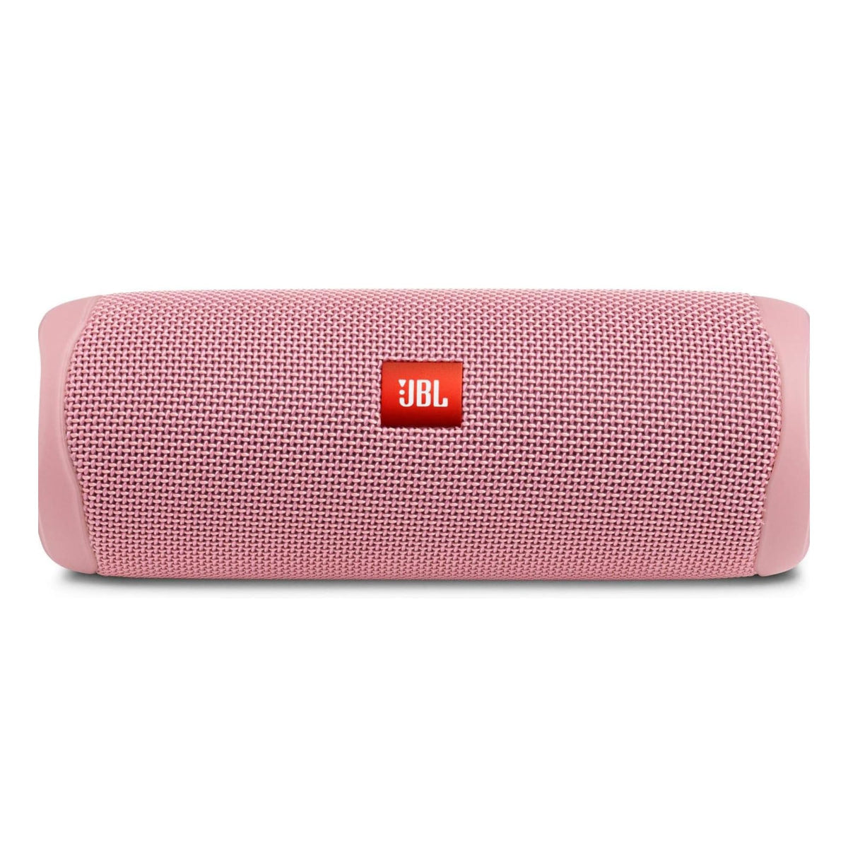 JBL Flip 5 pink front view showing portable design for on-the-go listening