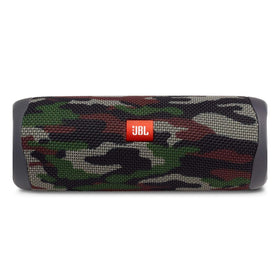 JBL Flip 5 racetrack driver sound delivers bold bass for outdoor listening.