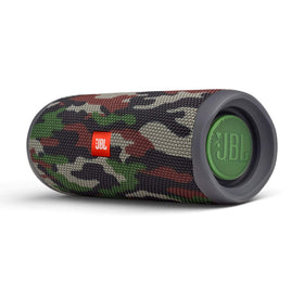 JBL Flip 5 Squad Renewed side view with soft-touch finish for comfortable grip.