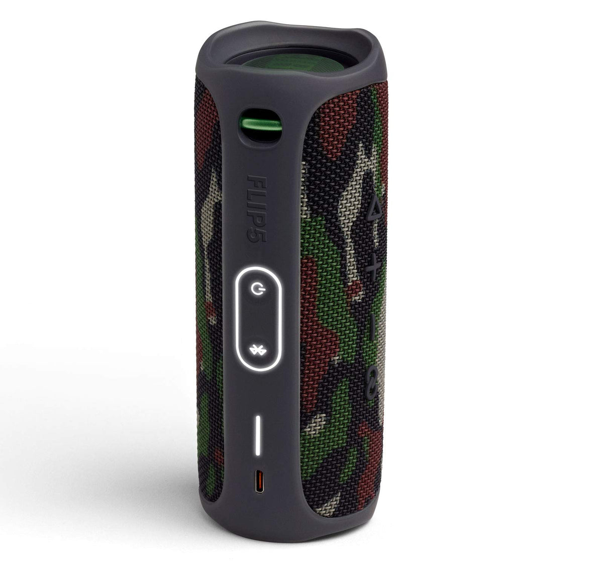 JBL Flip 5 Squad Renewed water-resistance close-up highlights seal integrity.