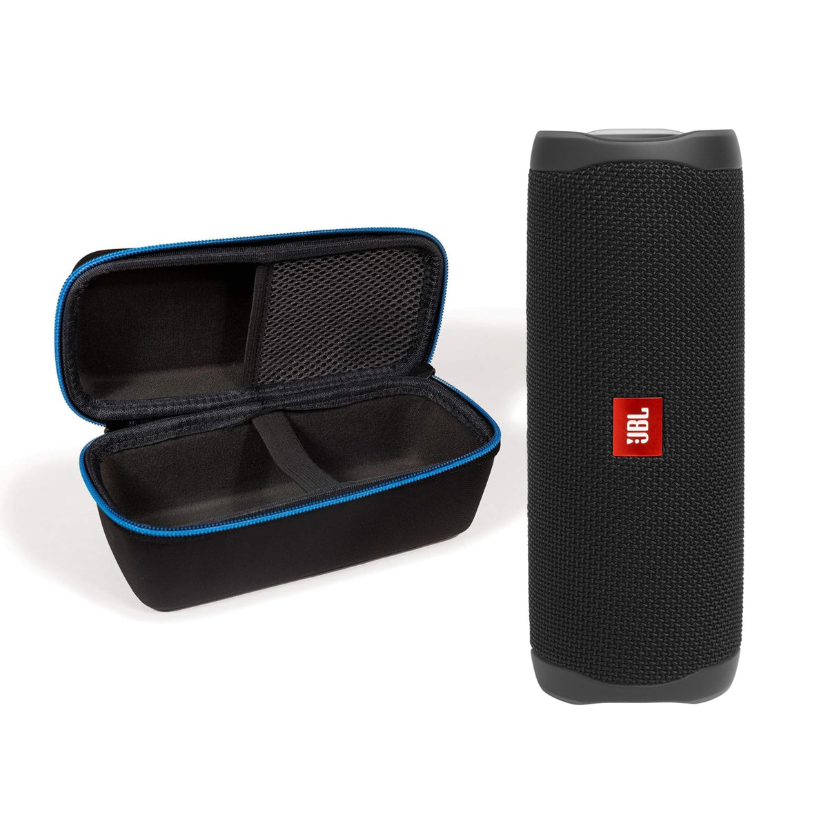JBL Flip 5 waterproof design for rain or poolside listening.