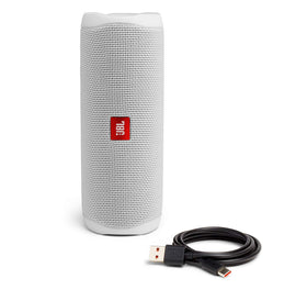JBL Flip 5 white PartyBoost enables multi-speaker sync for gatherings