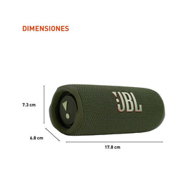 JBL Flip 6 Green renewed packaging — eco-friendly, recyclable materials