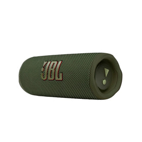 JBL Flip 6 Green side view — portable speaker for travel with long battery life