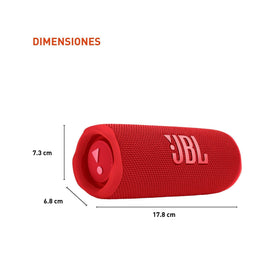 JBL Flip 6 Red poolside use; IP67 waterproof for poolside listening