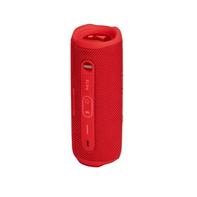 JBL Flip 6 Red side view highlighting portability for travel