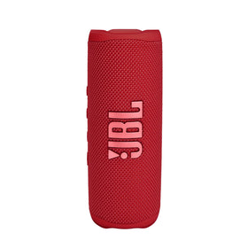 JBL Flip 6 side-angle view shows compact, rugged portability.
