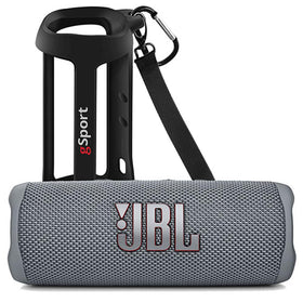 JBL Flip 6 gray bundle for outdoor listening.