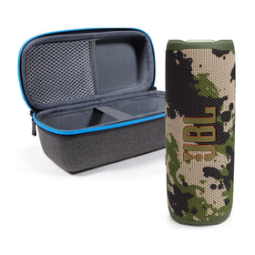 JBL Flip 6 Squad front view, portable waterproof speaker for outdoor adventures.