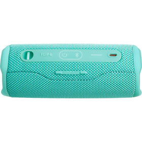 JBL Flip 6 teal lifestyle shot demonstrates PartyBoost for shared sound