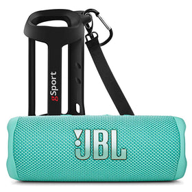 JBL Flip 6 teal speaker with bold sound for outdoor parties.