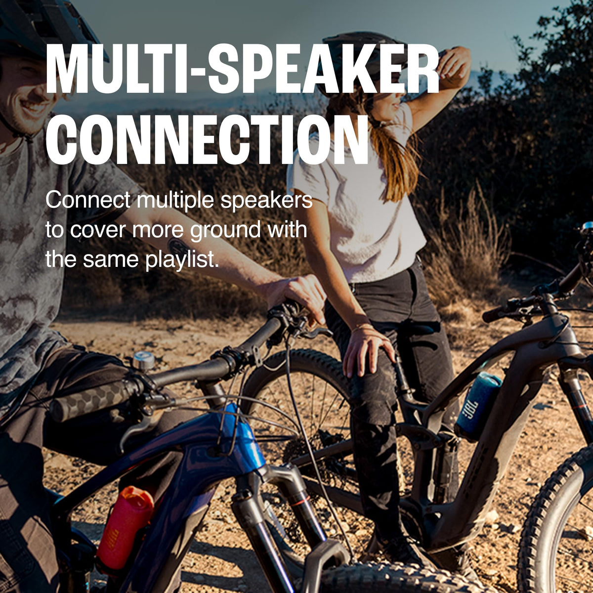 JBL Flip 7 blue control panel enables quick playback adjustments.