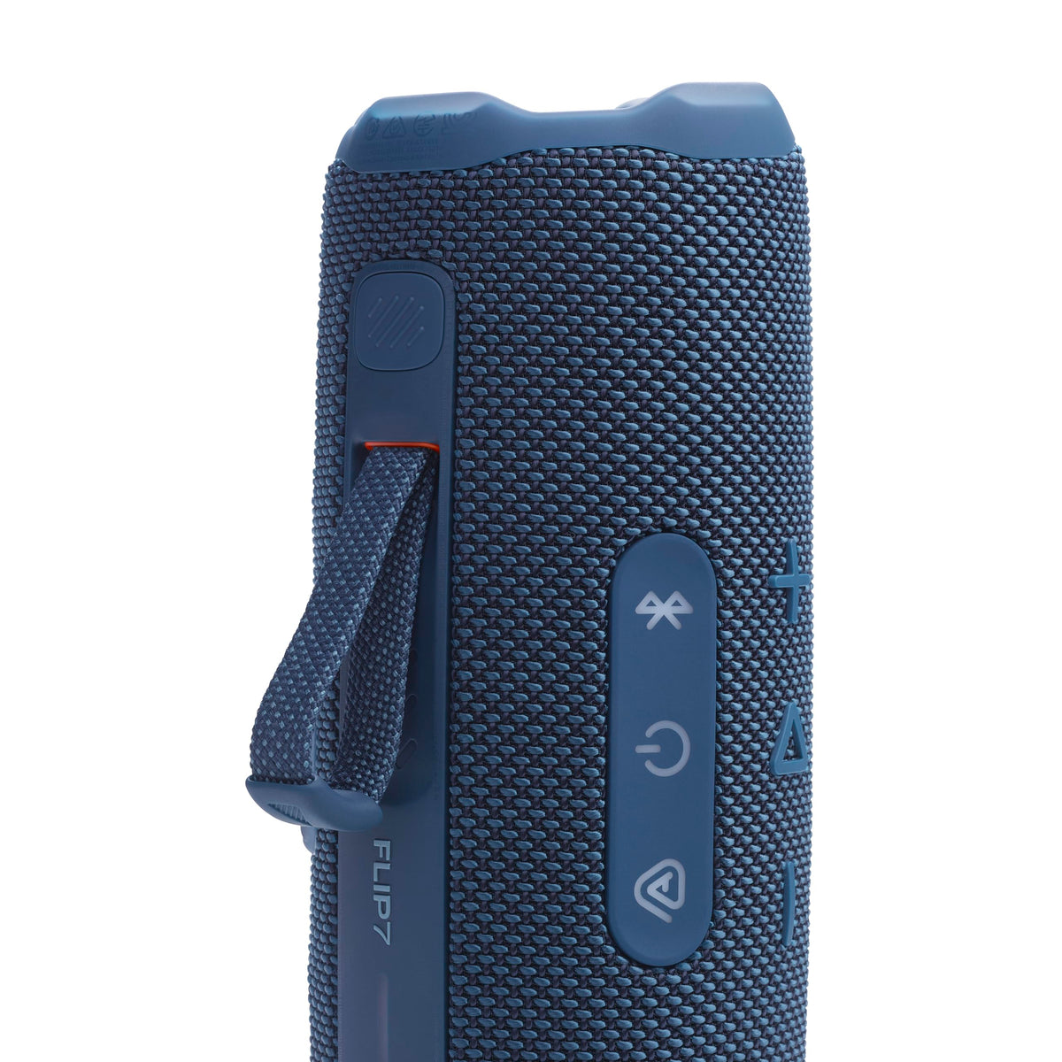 JBL Flip 7 blue packaging made with recycled materials