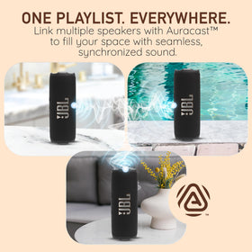 JBL Flip 7 with USB-C for lossless audio playback.