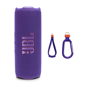 JBL Flip 7 purple front view highlights portable design and bold sound