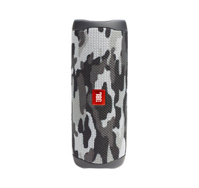 JBL Flip 5 Black Camo bundle from the side, powerful sound in a compact package