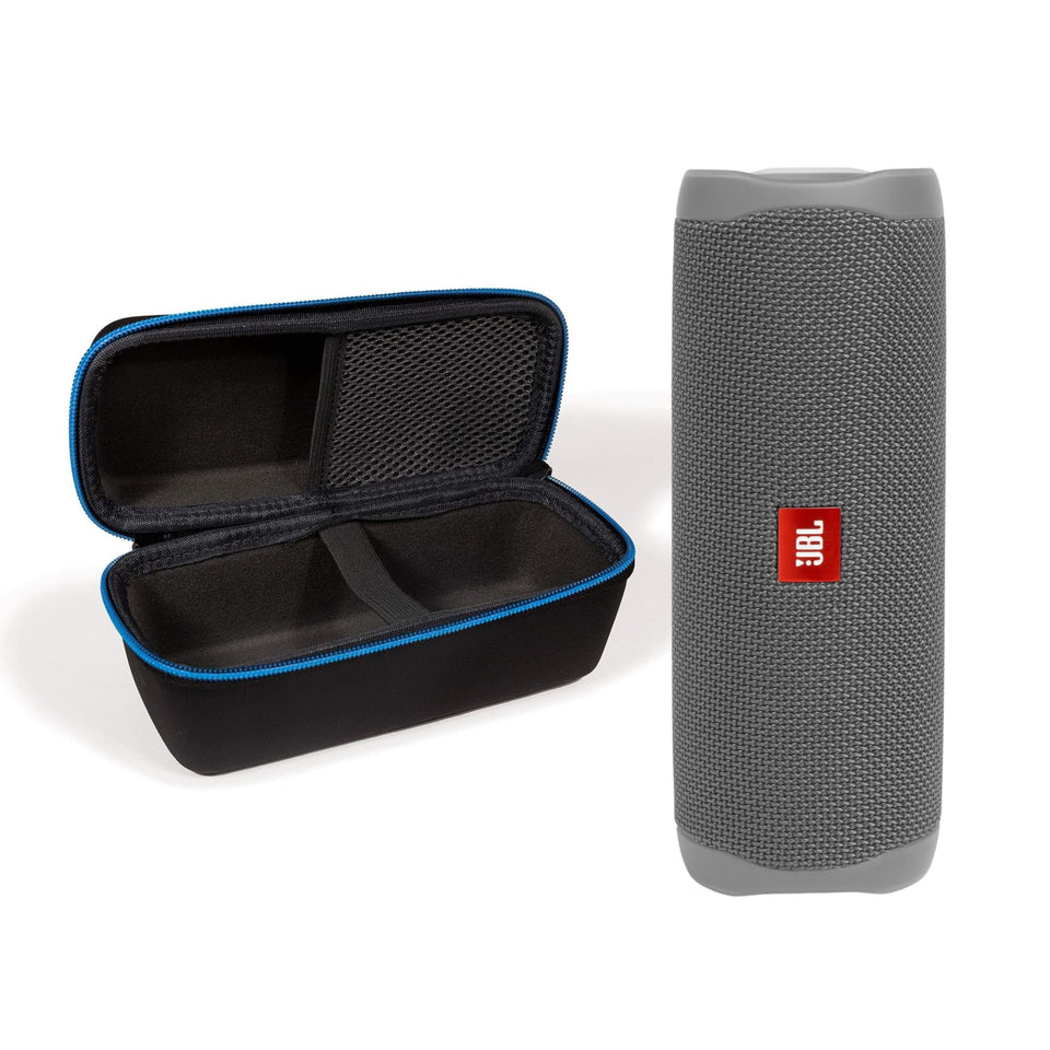 JBL Flip 5 gray front view for on-the-go listening