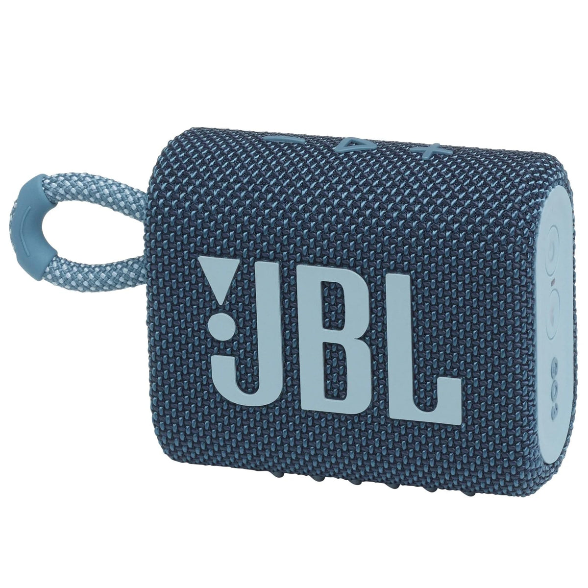 JBL Go 3 blue portable speaker with IP67 protection for outdoor listening anywhere