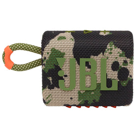 JBL Go 3 integrated loop attachment for clipping to bags and secure transport